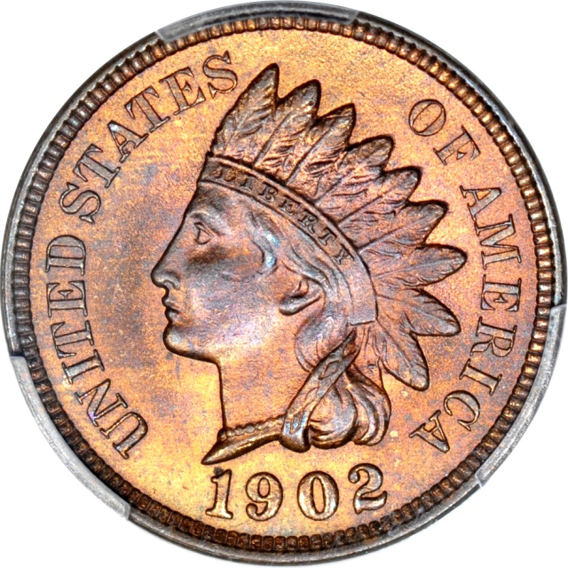 1902 1C Indian Cent PCGS MS64BN (PHOTO SEAL)