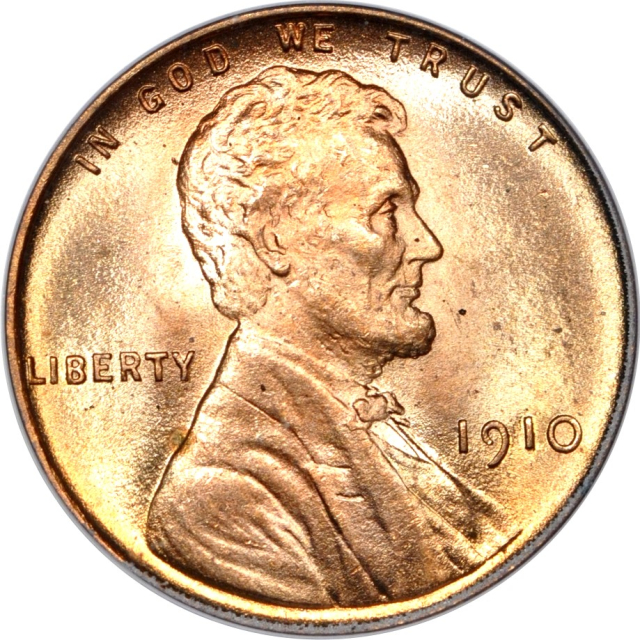 1910 1C Lincoln Cent PCGS MS65RD (CAC)