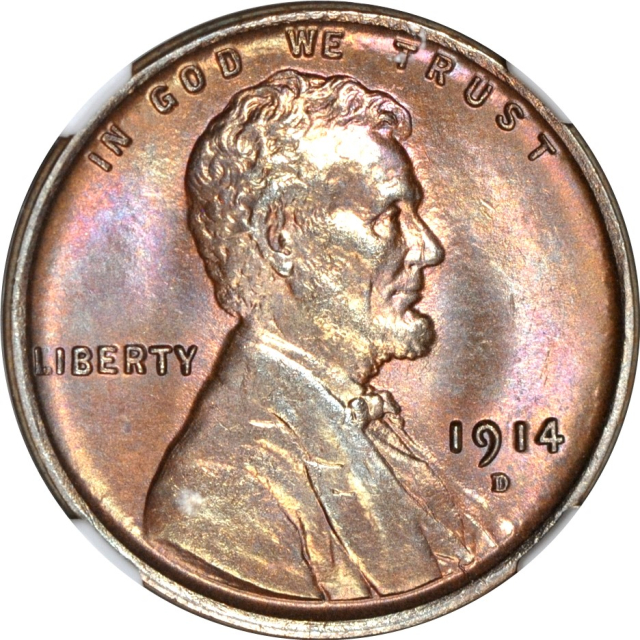 1914-D 1C Lincoln Cent NGC MS65BN