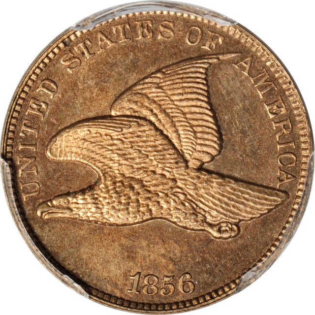 1856 1C Snow-3 Flying Eagle Cent PCGS PR63 (PHOTO SEAL & CAC)