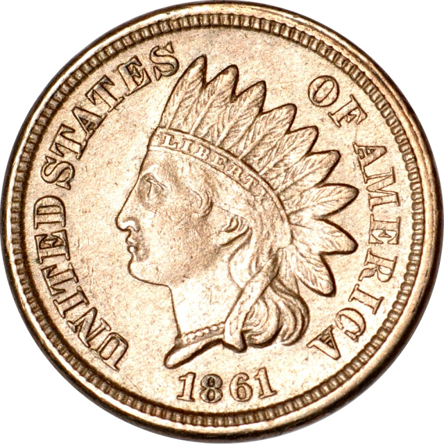 1861 1C Indian Cent Choice AU
