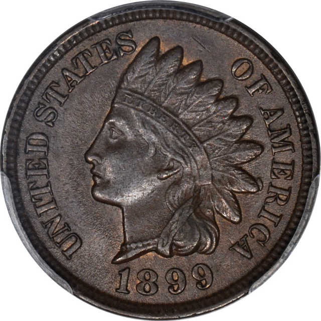1899 1C Indian Cent PCGS AU53BN (PHOTO SEAL)