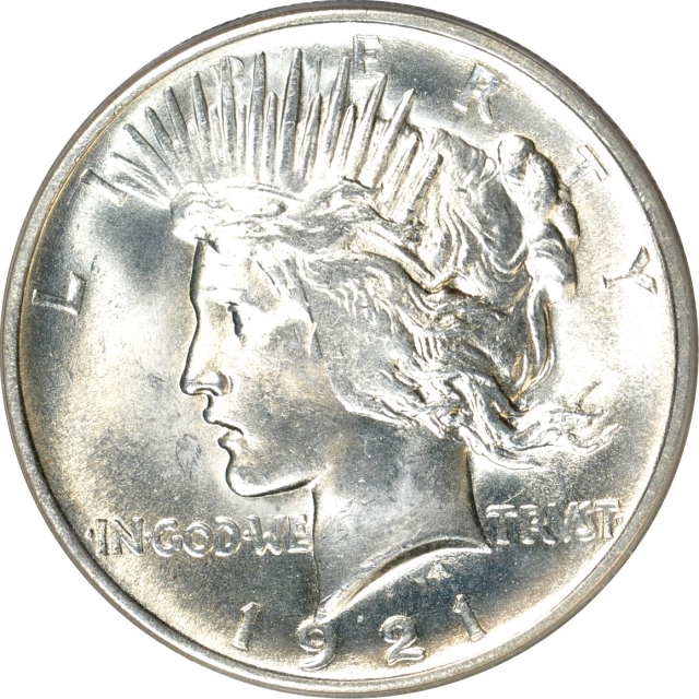 1921 $1 Peace Dollar High Relief PCGS MS64