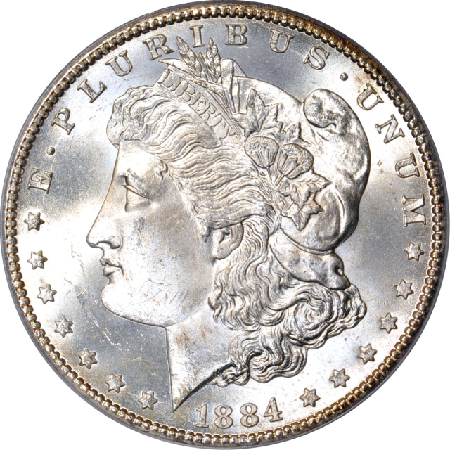 1884-CC $1 Morgan Dollar PCGS MS65