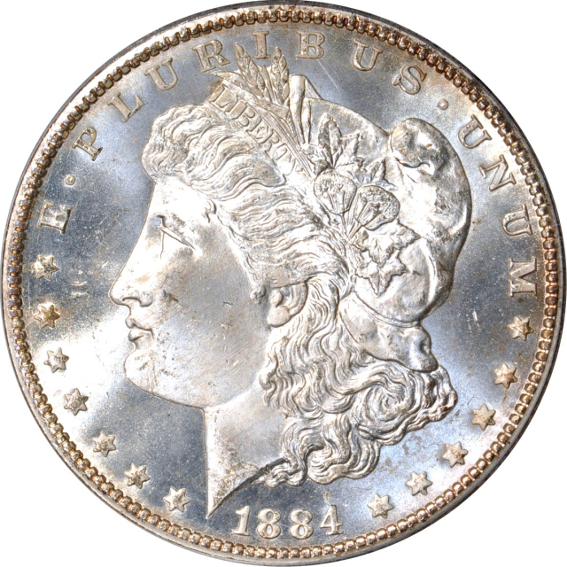 1884-CC $1 Morgan Dollar PCGS MS65PL