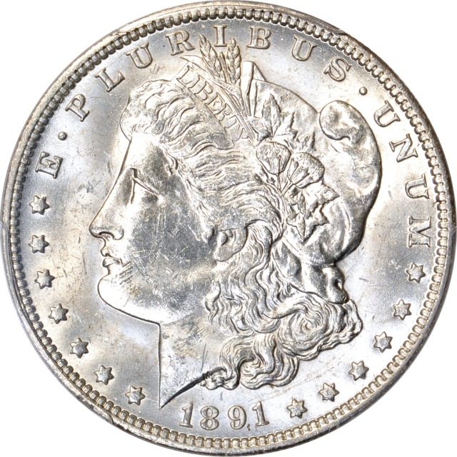 1891-O $1 Morgan Dollar PCGS MS62