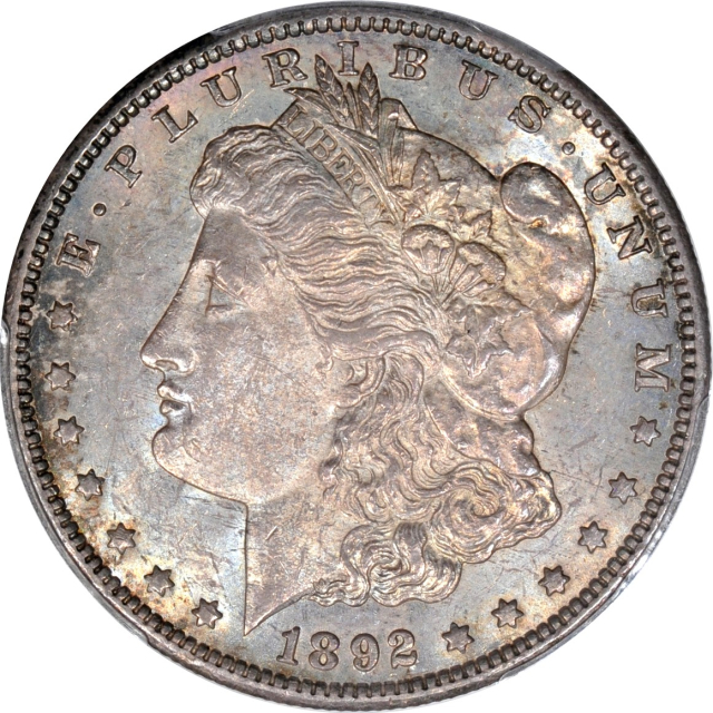 1892-CC $1 Morgan Dollar PCGS AU58 (CAC)