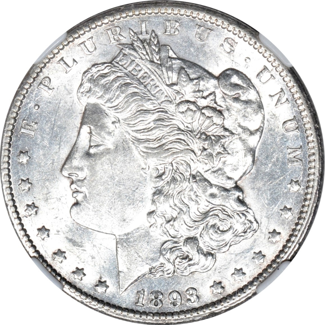 1893-CC $1 Morgan Dollar NGC AU55