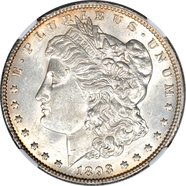 1893-O $1 Morgan Dollar NGC AU58