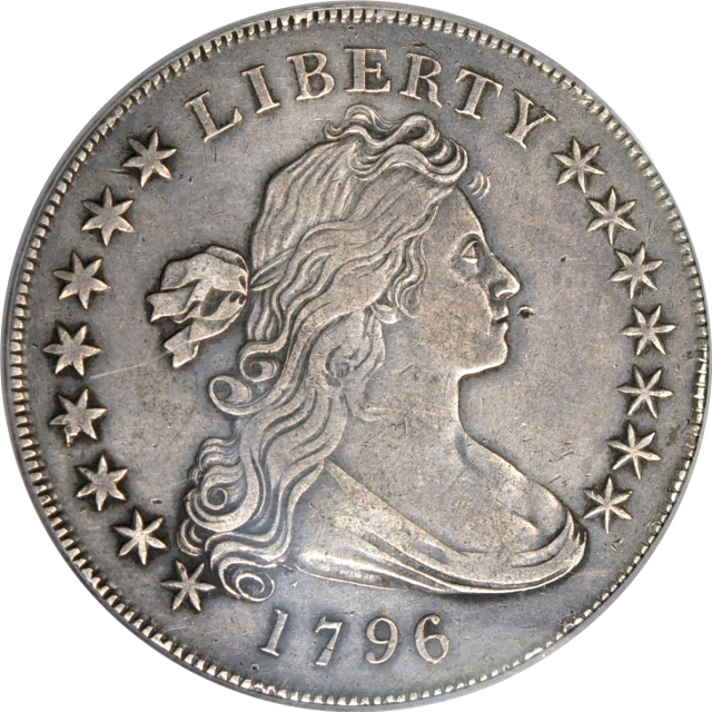 1796 $1 Small Date, Lg Let Draped Bust Dollar PCGS VF30