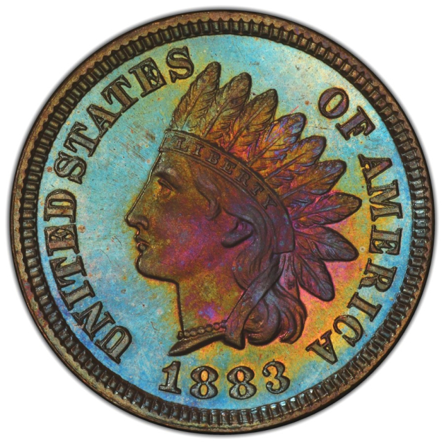 1883 1C Indian Cent PCGS PR66BN (PHOTO SEAL)