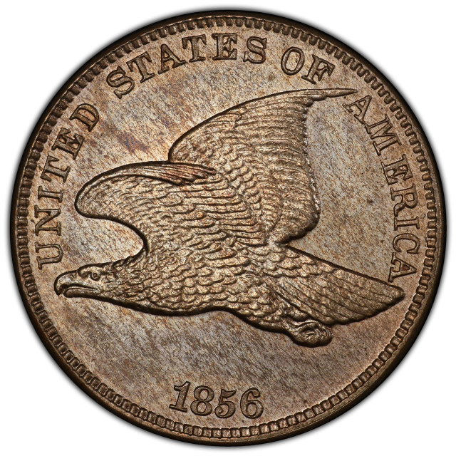 1856 1C Snow-3 Flying Eagle Cent PCGS MS65 (PHOTO SEAL)